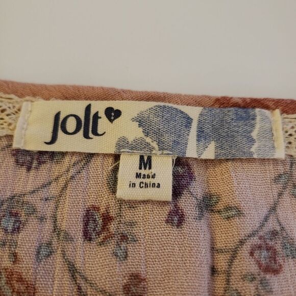Jolt Floral Crop Top Sz M - Picture 4 of 7